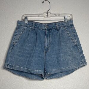 American Eagle Outfitters Classic Mom Blue Jean Shorts